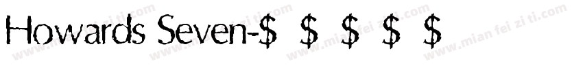 Howards Seven字体转换